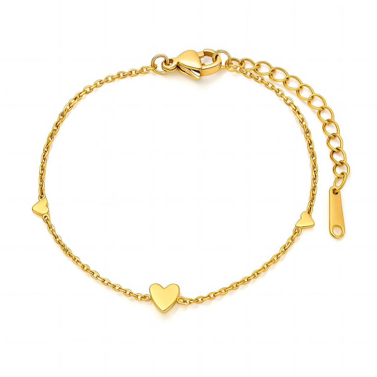 Hartjes Schakelarmband – 18K Goldplated – Model 87320