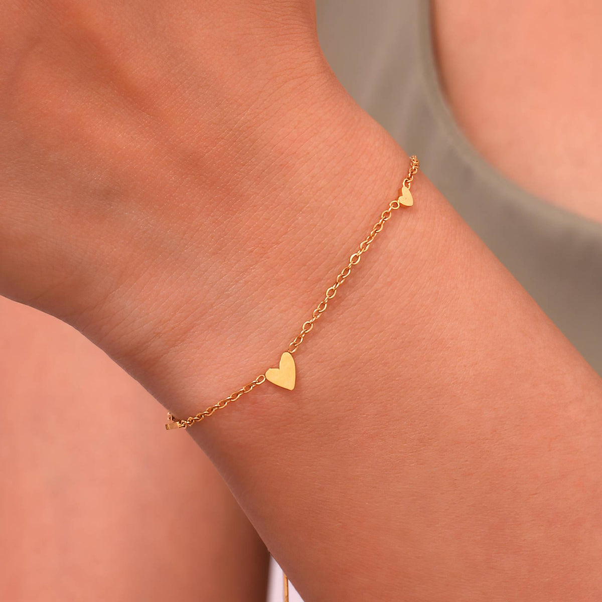 Hartjes Schakelarmband – 18K Goldplated – Model 87320 – foto 2