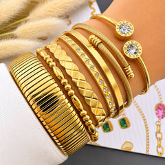 Bangle Armband – 18K Goldplated – Model 87420 – foto 2