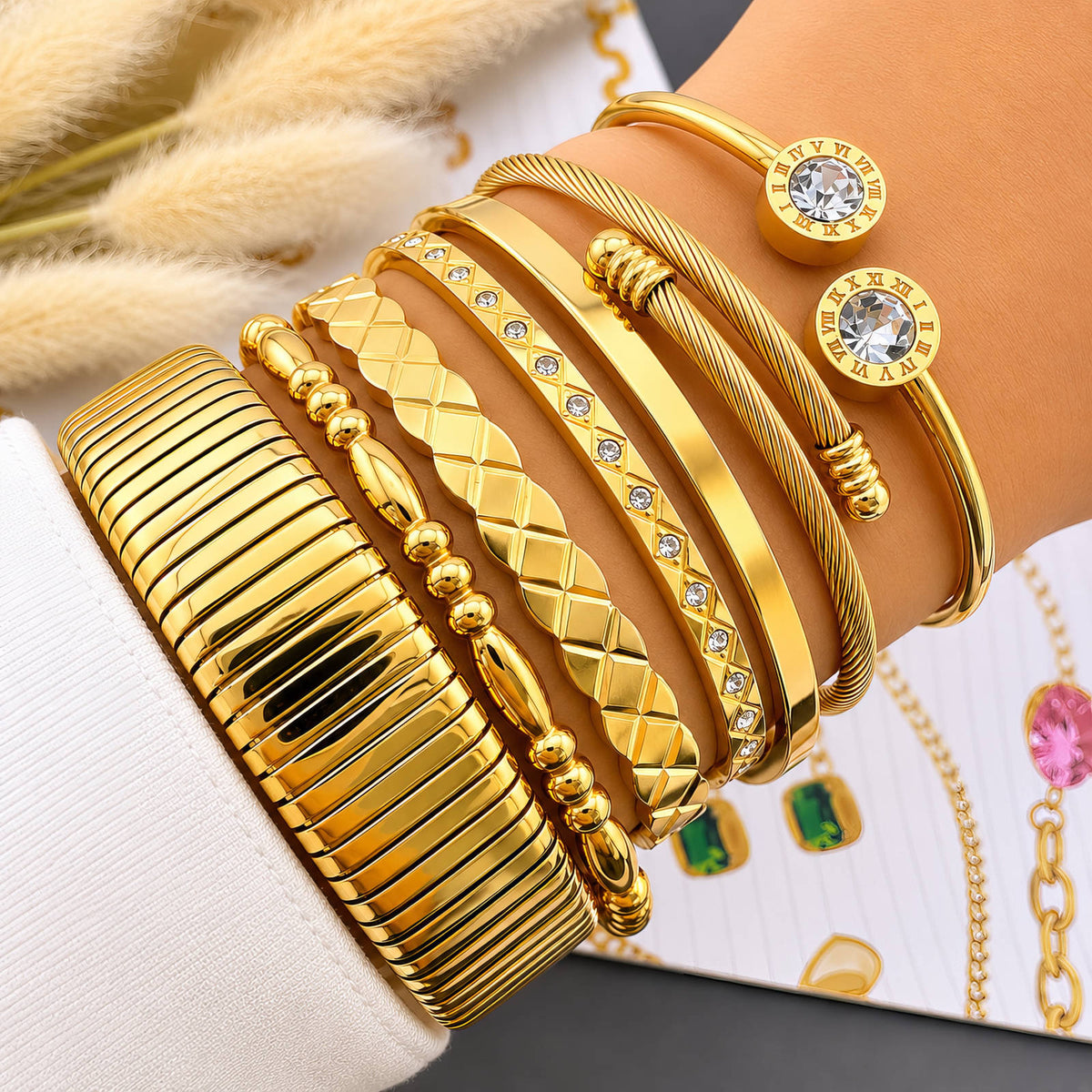 Bangle Armband – 18K Goldplated – Model 87420 – foto 2