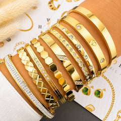 Bangle Armband – 18K Goldplated – Model 87770 – foto 2