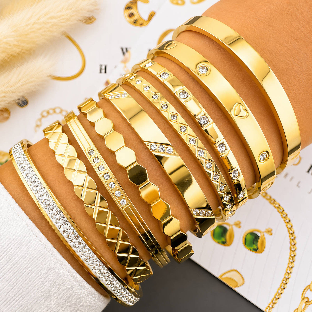 Bangle Armband – 18K Goldplated – Model 87770 – foto 2