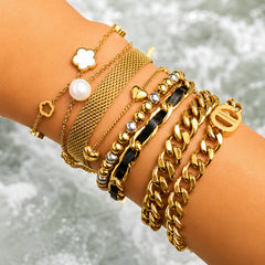Schakelarmband – 18K Goldplated – Model 87300 – foto 5