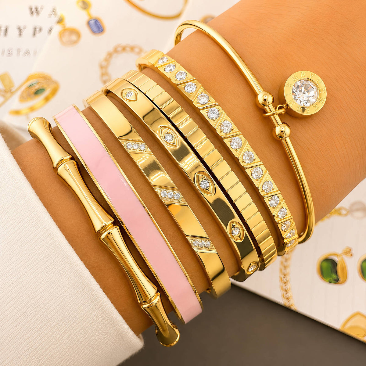 Bangle Armband – 18K Goldplated – Model 87792 – foto 2
