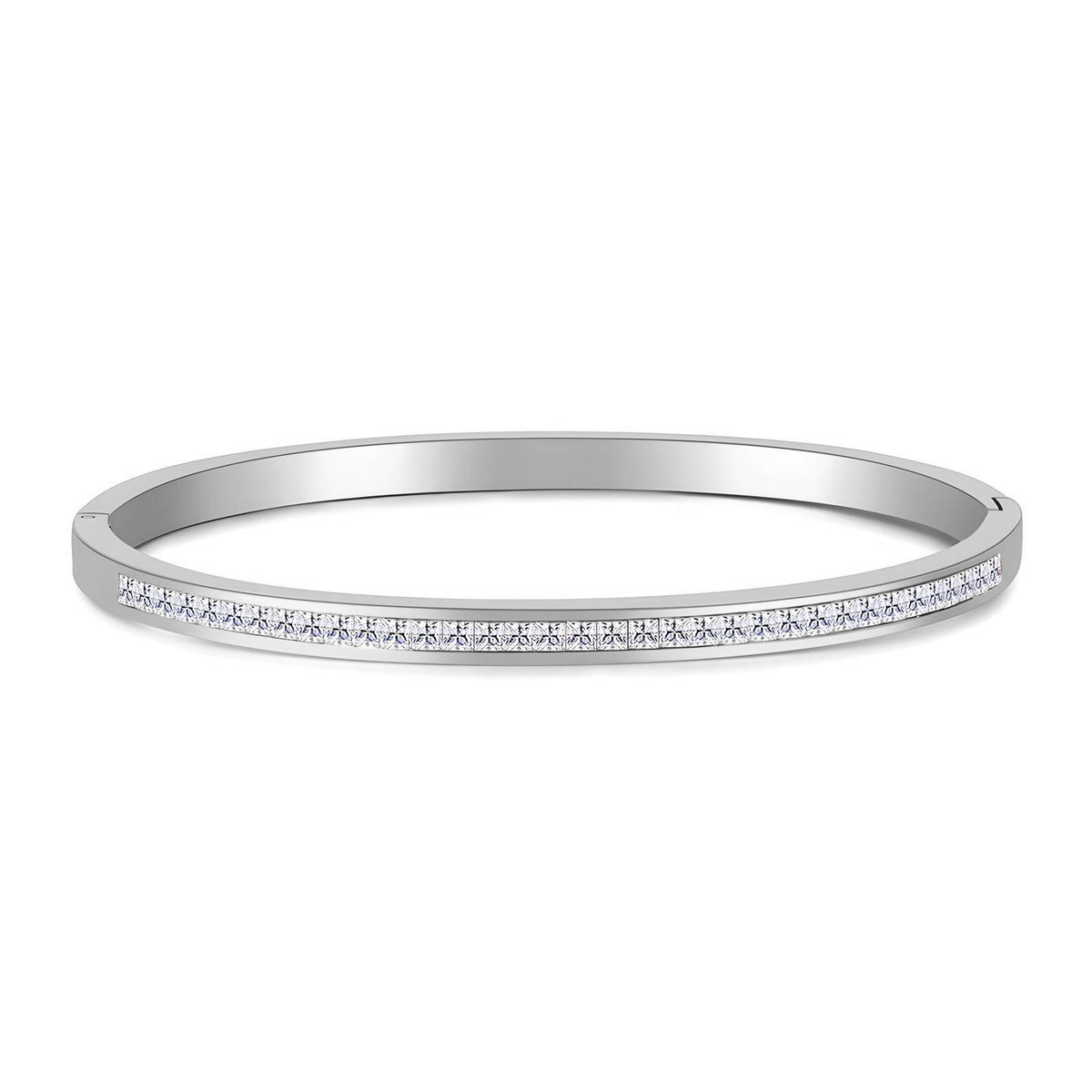 Zirkonia Bangle Armband – Stainless Steel – Model 88449