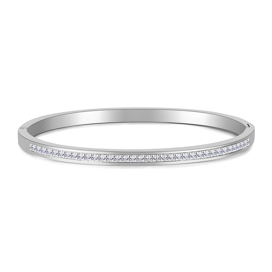 Zirkonia Bangle Armband – Stainless Steel – Model 88449